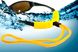 Шнурок - поплавок для окулярів НЕМУМУ (жовтий ремінець) 1