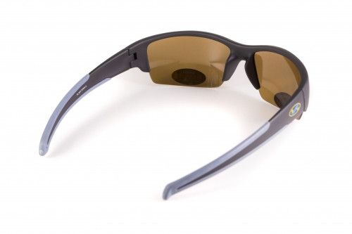 Темні окуляри з поляризацією BluWater Daytona-2 polarized (brown) в чорно-сірій оправі 4 купити