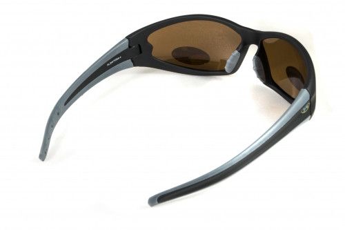 Темні окуляри з поляризацією BluWater Daytona-4 polarized (brown) в чорно сірій оправі 4 купити