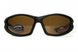 Темні окуляри з поляризацією BluWater Daytona-4 polarized (brown) в чорно сірій оправі 2