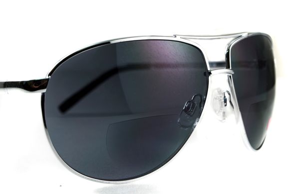 Ударостійкі біфокальні окуляри Global Vision Aviator Bifocal (+3.0) (gray) 3 купити