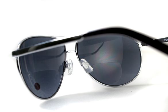 Ударостійкі біфокальні окуляри Global Vision Aviator Bifocal (+3.0) (gray) 4 купити