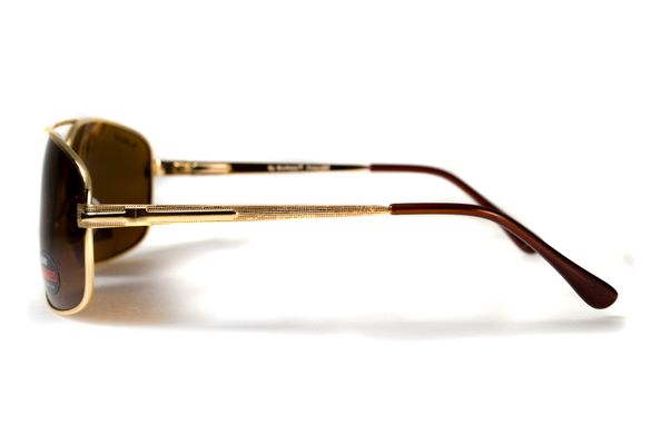 Темні окуляри з поляризацією BluWater Navigator (brown) (gold metal) Polarized 9 купити