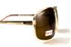 Темные очки с поляризацией BluWater Navigator (brown) (gold metal) Polarized 7