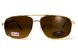Темные очки с поляризацией BluWater Navigator (brown) (gold metal) Polarized 10