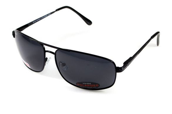 Темні окуляри з поляризацією BluWater Navigator (gray) (black metal) Polarized 9 купити