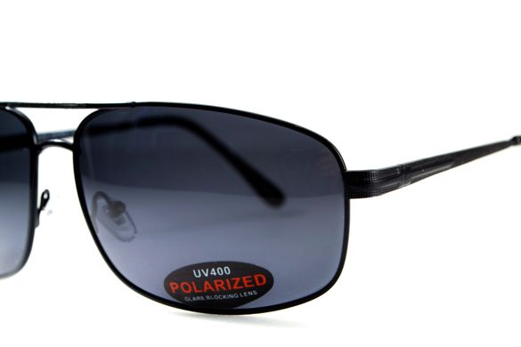 Темные очки с поляризацией BluWater Navigator (gray) (black metal) Polarized 6 купить