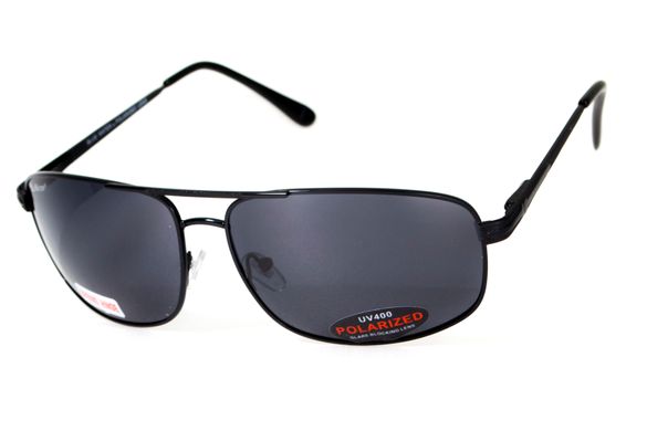 Темні окуляри з поляризацією BluWater Navigator (gray) (black metal) Polarized 7 купити