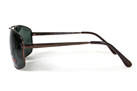 Темні окуляри з поляризацією BluWater Navigator (green) (bronze metal) Polarized 11 купити