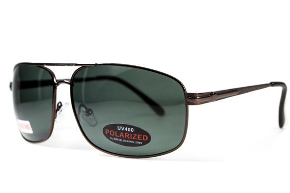 Темні окуляри з поляризацією BluWater Navigator (green) (bronze metal) Polarized 7 купити