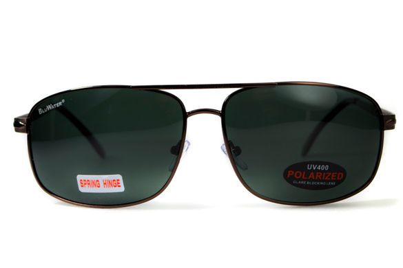 Темні окуляри з поляризацією BluWater Navigator (green) (bronze metal) Polarized 13 купити
