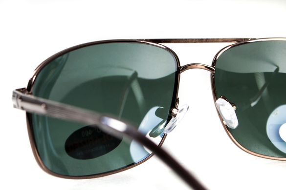 Темные очки с поляризацией BluWater Navigator (green) (bronze metal) Polarized 5 купить