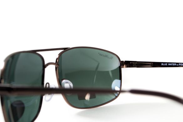 Темні окуляри з поляризацією BluWater Navigator (green) (bronze metal) Polarized 6 купити
