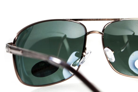 Темні окуляри з поляризацією BluWater Navigator (green) (bronze metal) Polarized 8 купити