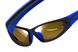 Темные очки с поляризацией BluWater Daytona-4 polarized (brown) в черно-синей оправе 5