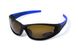 Темные очки с поляризацией BluWater Daytona-4 polarized (brown) в черно-синей оправе 3