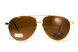 Темные очки с поляризацией BluWater Airforce (brown) (gold metal) Polarized 7