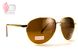 Темные очки с поляризацией BluWater Airforce (brown) (gold metal) Polarized 1