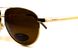 Темные очки с поляризацией BluWater Airforce (brown) (gold metal) Polarized 8