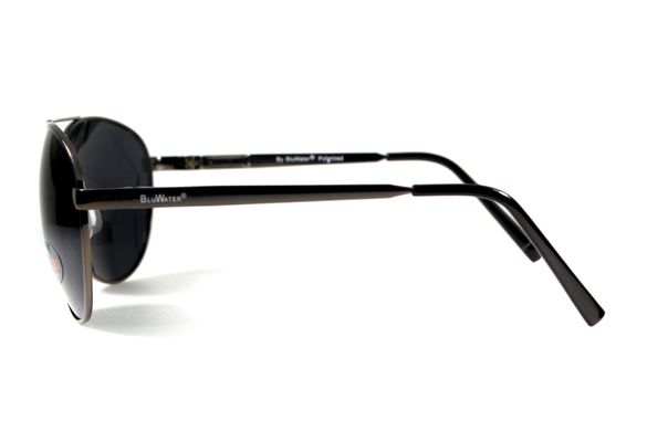 Темные очки с поляризацией BluWater Airforce (gray) (gun metal) Polarized 7 купить