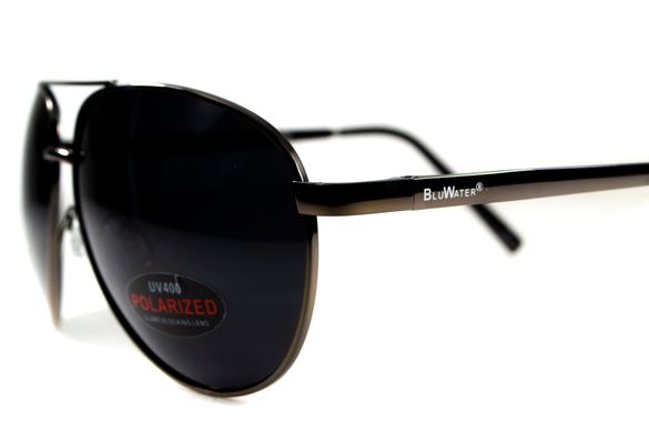 Темні окуляри з поляризацією BluWater Airforce (gray) (gun metal) Polarized 5 купити