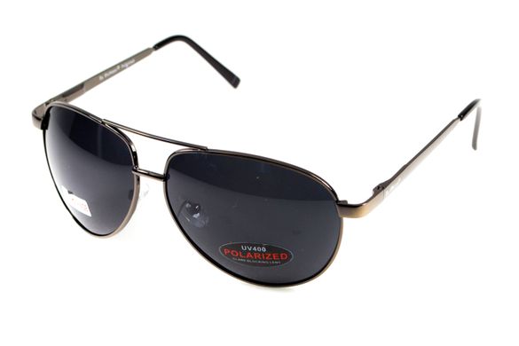 Темні окуляри з поляризацією BluWater Airforce (gray) (gun metal) Polarized 10 купити