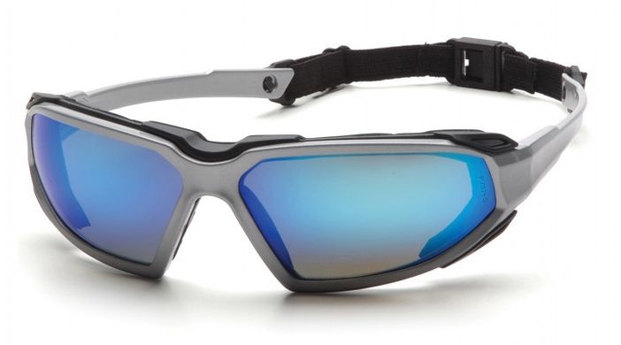 Захисні окуляри з ущільнювачем Pyramex Highlander Silver (ice blue mirror) 1 купити