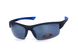 Темные очки с поляризацией BluWater Daytona-1 polarized (gray) (blue temples) в черно-синей оправе 1