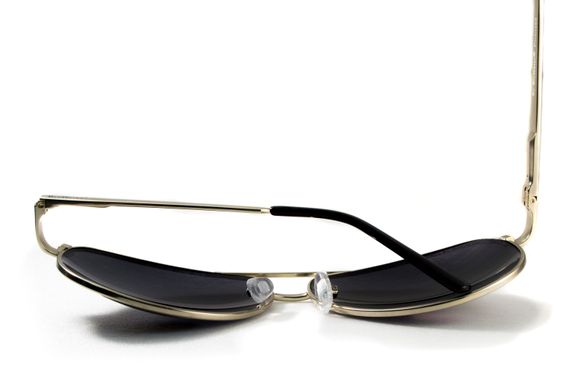 Темные очки с поляризацией BluWater Airforce (gray) (silver metal) Polarized 4 купить