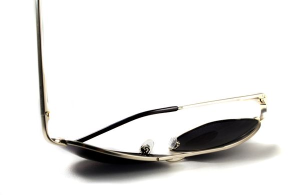 Темные очки с поляризацией BluWater Airforce (gray) (silver metal) Polarized 3 купить