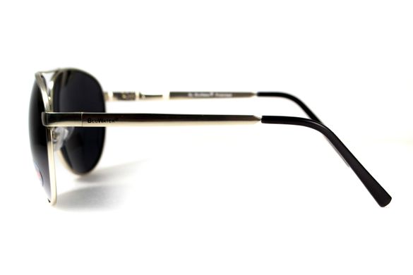 Темные очки с поляризацией BluWater Airforce (gray) (silver metal) Polarized 9 купить
