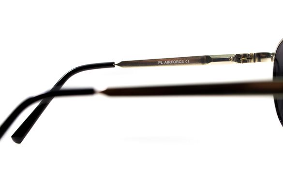 Темні окуляри з поляризацією BluWater Airforce (gray) (silver metal) Polarized 11 купити