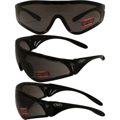 Захисні окуляри з ущільнювачем Global Vision Python (smoke) 6 купити