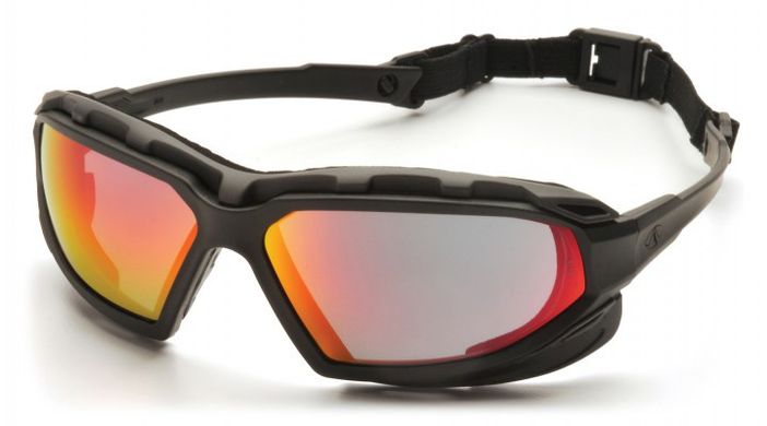 Захисні окуляри з ущільнювачем Pyramex Highlander-PLUS (sky red mirror) 1 купити