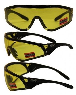 Захисні окуляри з ущільнювачем Global Vision Python (yellow) 3 купити