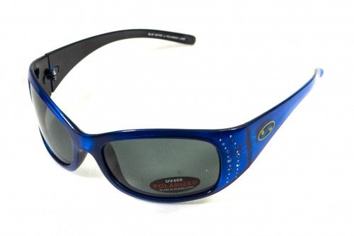 Темные очки с поляризацией BluWater Biscayene polarized (gray) (blue frame) 5 купить
