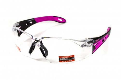Захисні окуляри з ущільнювачем Global Vision Pink-IT Clear 5 купити