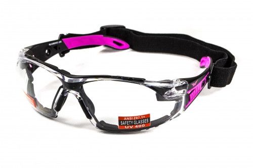 Захисні окуляри з ущільнювачем Global Vision Pink-IT Clear 1 купити
