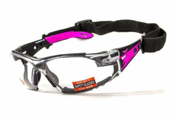 Защитные очки с уплотнителем Global Vision Pink-IT Clear 8 купить