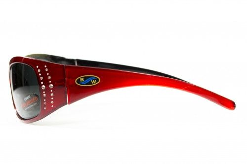 Темные очки с поляризацией BluWater Biscayene polarized (gray) (red frame) 3 купить