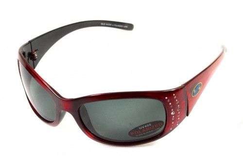 Темные очки с поляризацией BluWater Biscayene polarized (gray) (red frame) 5 купить