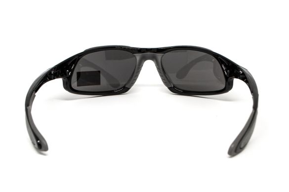 Защитные очки Global Vision Code-8 (Cobra) (smoke) в глянцевой оправе 5 купить