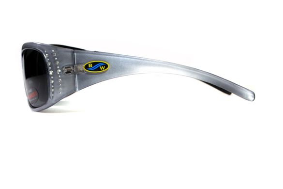 Темні окуляри з поляризацією BluWater Biscayene polarized (gray) (silver frame) 5 купити