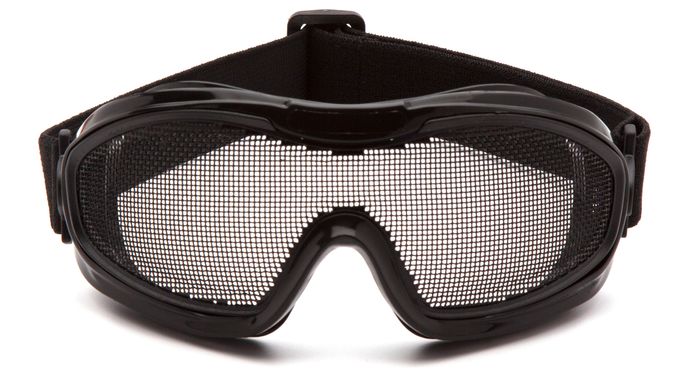Захисні окуляри-маска Pyramex Wire Mesh Goggles (black) 2 купити