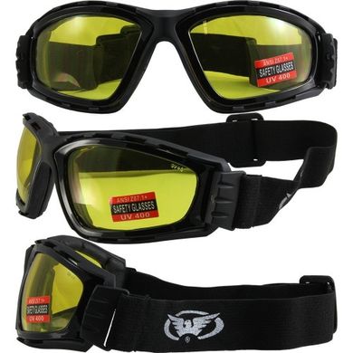 Защитные очки с уплотнителем Global Vision Trip (yellow) 4 купить