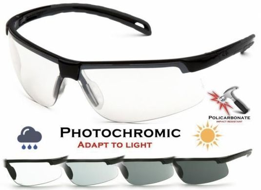 Фотохромні захисні окуляри Pyramex Ever-Lite Photochromatic (clear) (PMX) 2 купити