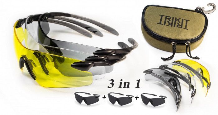 Захисні окуляри зі змінними лінзами Pyramex ROTATOR TRIKIT (троє окулярів краще змінних лінз) 8 купити