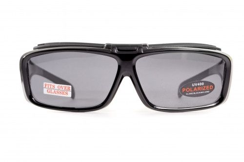 Темні окуляри з поляризацією BluWater Flip-IT polarized (smoke) "OTG" 3 купити