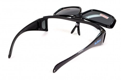 Темные очки с поляризацией BluWater Flip-IT polarized (smoke) "OTG" 8 купить
