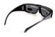 Темные очки с поляризацией BluWater Flip-IT polarized (smoke) "OTG" 7